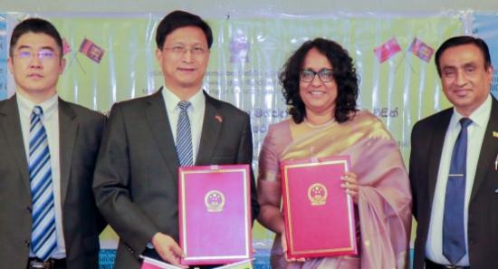 China Donates School Uniform Fabric to Sri Lanka